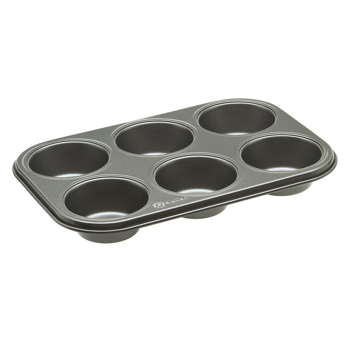 Ecolution Bakeins Cookware Non-Stick Heavy Duty Carbon Steel, 6-Cup, Gray