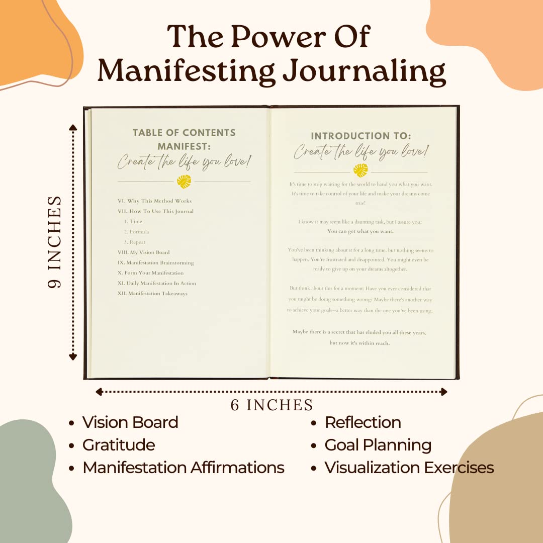 Manifest Your Dreams: 369 Manifestation - Create The Life You Love - Manifestation Planner giornaliero