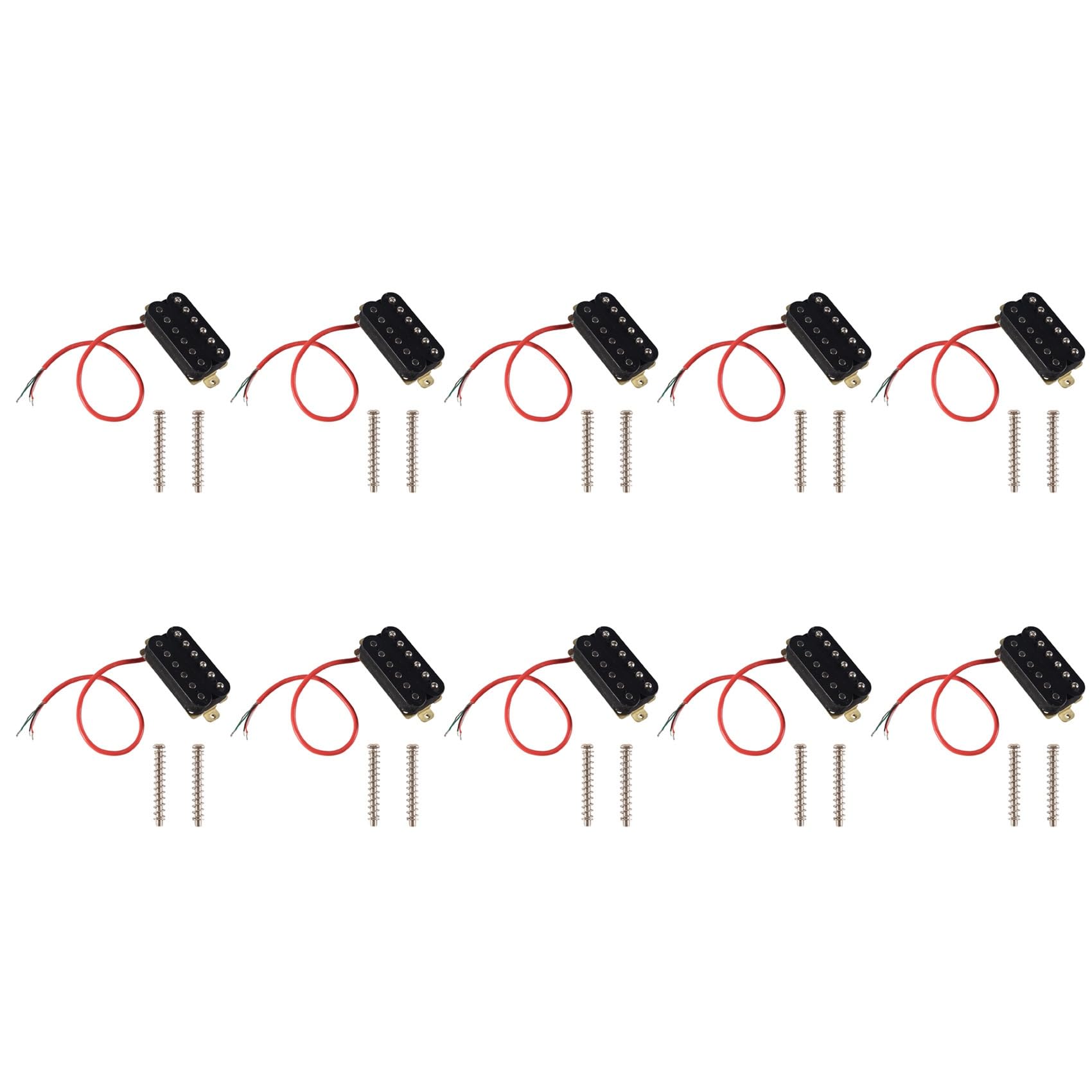 10X Fonocaptor Humbucker de Guitarra Eléctrica Fonocaptor Alnico V para Cuello Negro