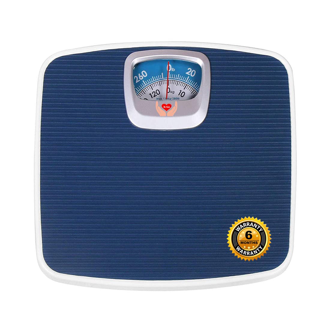 Dr Care Mechanical Weighing Scale with Anti-slip Surface Analogue Weight Machine, Weight Machine for Human Body Weight (130kg), Blue (B08VRF6846) Amazon Price History, Amazon Price Tracker