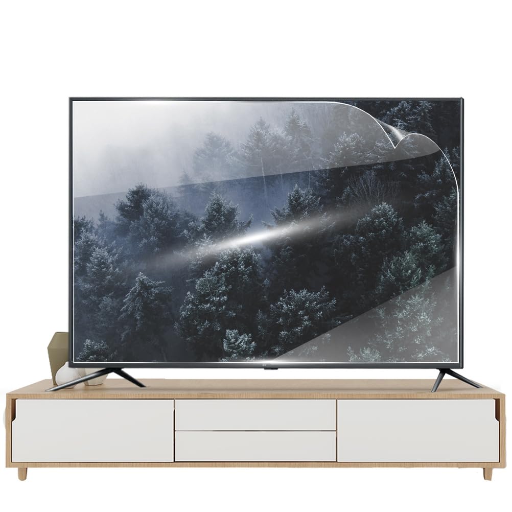 Protecteur d'écran anti reflet TV 50 pouces avec film mat de protection lumière bleue