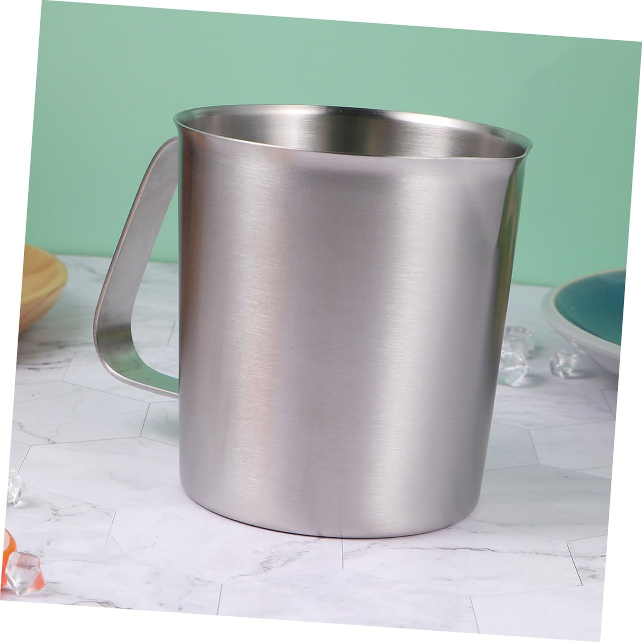 Taza Medidora Inoxidable con Graduación Utensilio de Cocina para Hornear Ligero y Duradero Fácil de Limpiar para Líquidos y Sólidos Repostería y Cocina Diaria