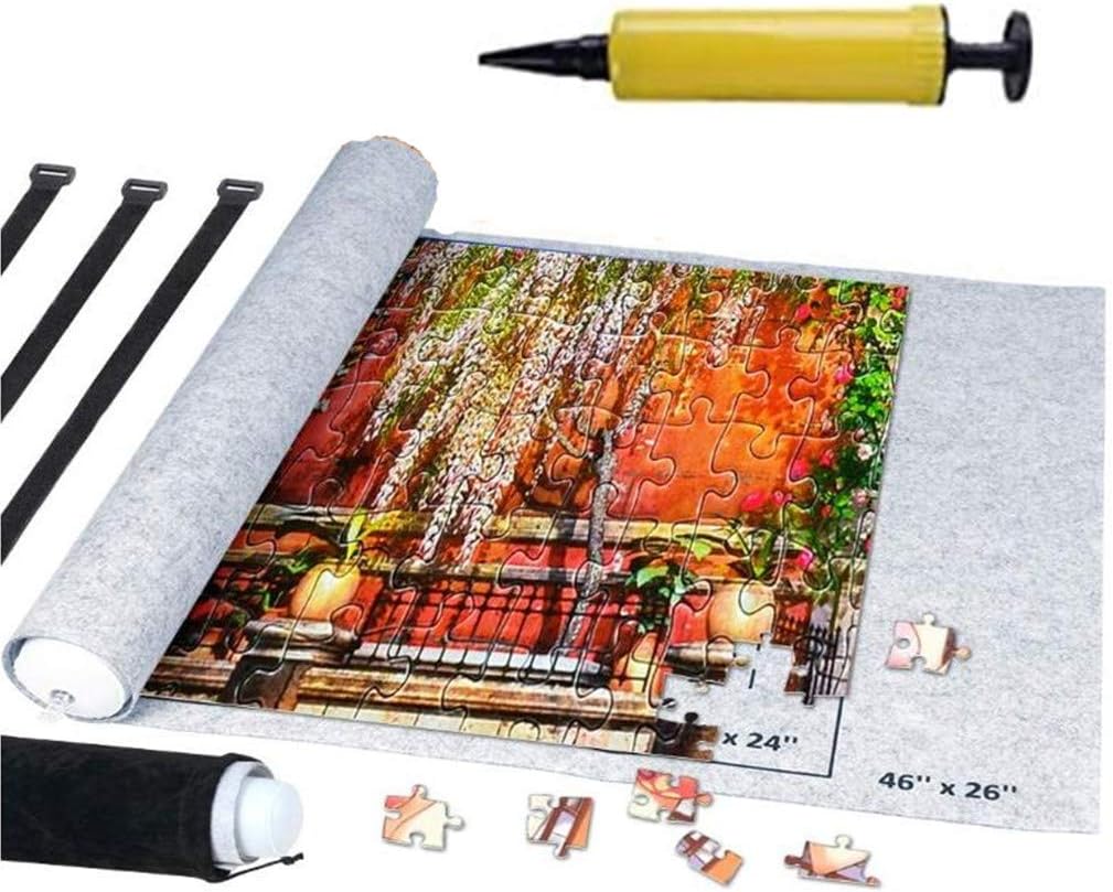 AM ANNA Jigsaw Portable Puzzles Mat Jigsaw Roll Felt Mat Play Storage