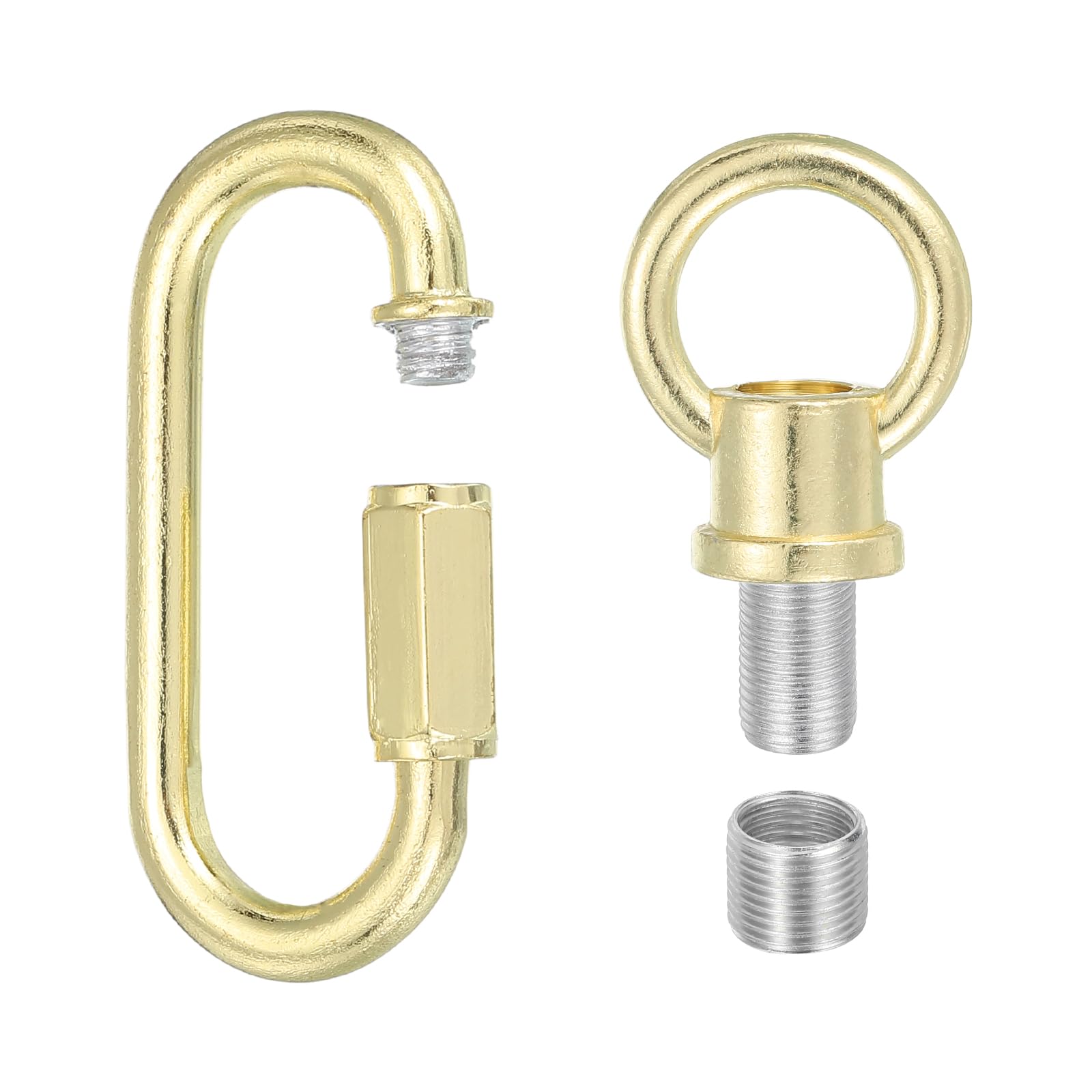 PATIKIL M10 Fine Thread Lamp Female Loop Holder with M12 Adapter Chain Quick Link