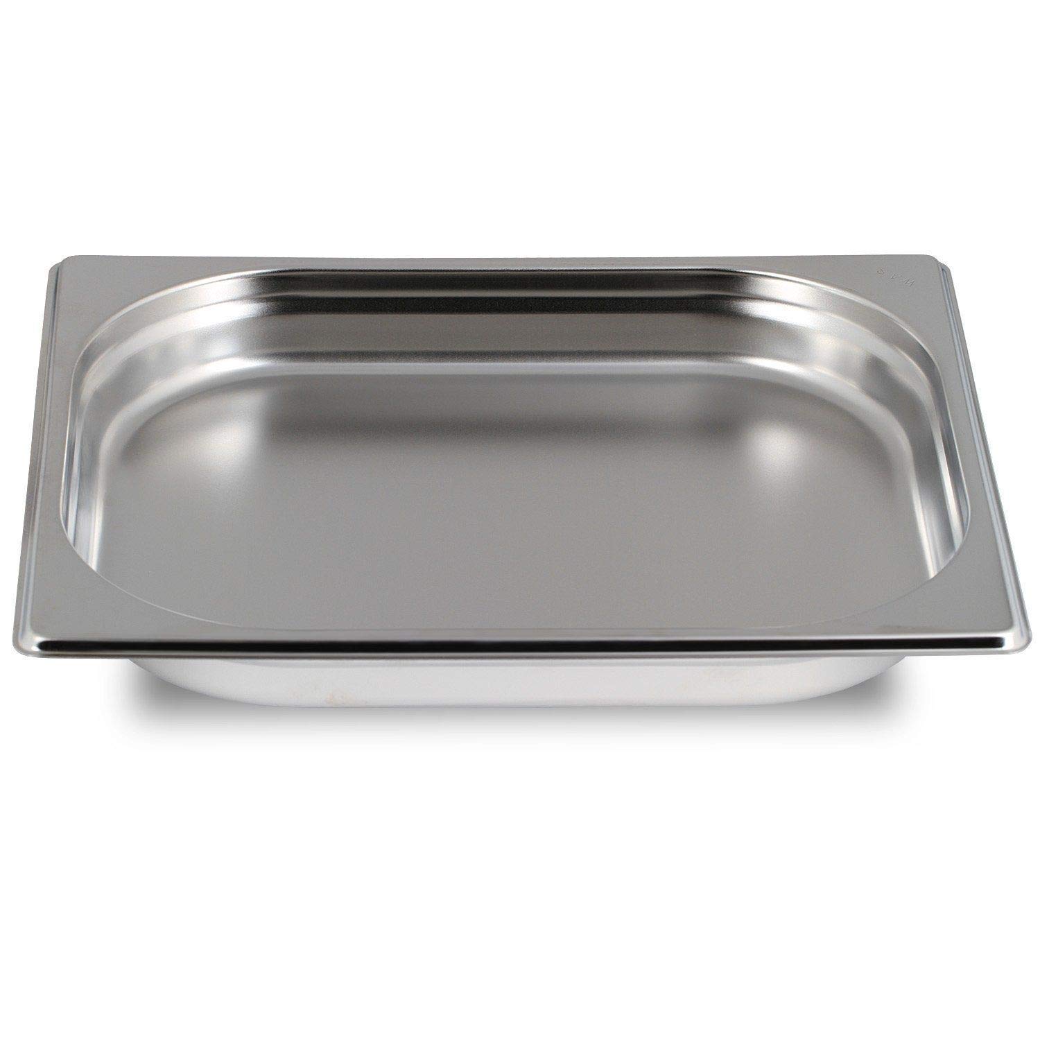 GN Behälter SET :: GN 1/2 40mm, 1x gelocht, 1x ungelocht :: geeignet für Gaggenau/Miele/Siemens/AEG/Elektrolux Dampfgarer (Temperaturbeständig, Edelstahl, Spülmaschinentauglich)