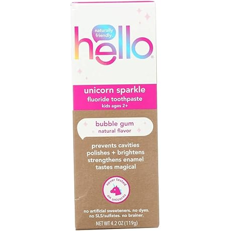 Bubblegum Unicorn Sparkle Toothpaste for Kids, 4.2 OZ