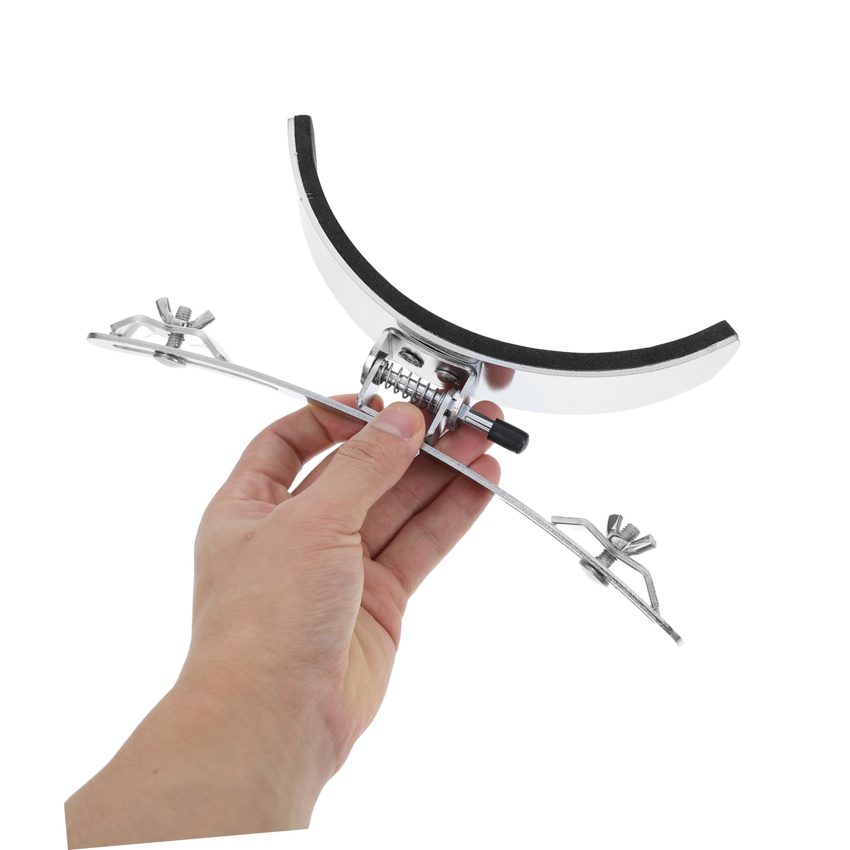 Supporto Argento Spugna per Gambe Tamburo da Marcia in Acciaio Inossidabile per Supporto Stabile e Facile da Installare, Accessorio Pratico per Casa