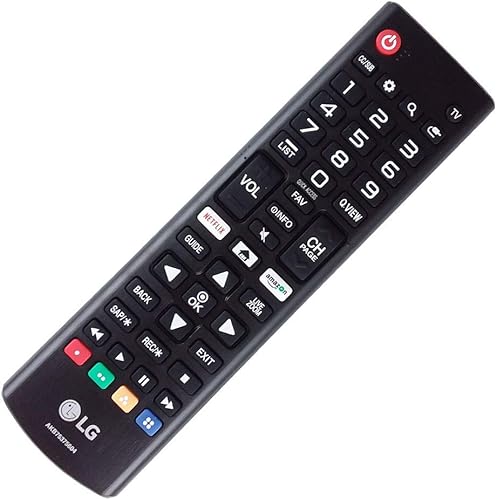 OEM AKB75375604 LG TV Control remoto para/compatible con 32LK540BPUA 43UK6250PUB con botones de Netflix y Amazon (renovado)