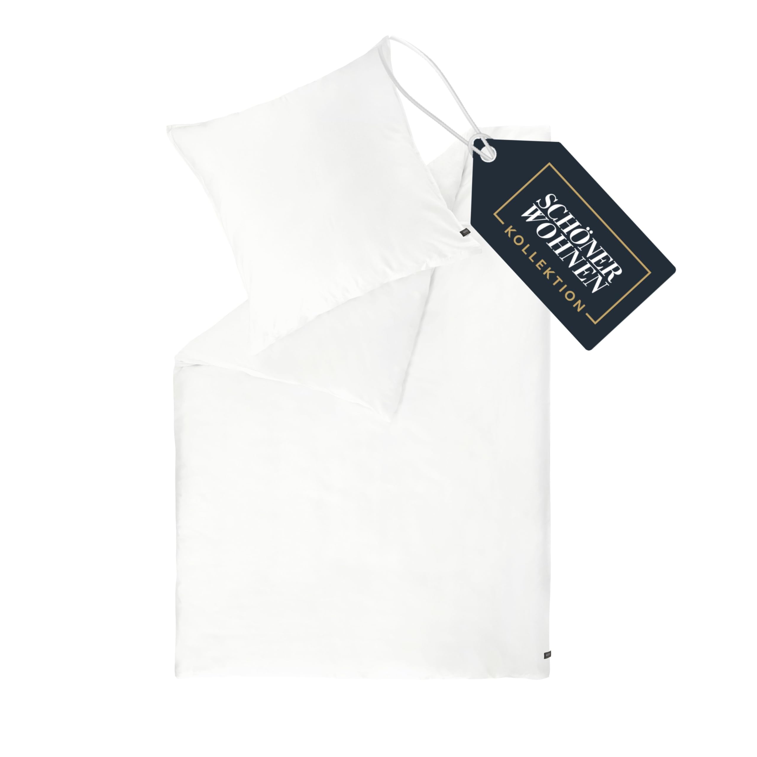 SCHÖNER WOHNEN Premium Satin Bettwäsche Baumwolle mit Kopfkissenbezüge - farblich passend zur Bettwäsche - im Set - 4 Farben