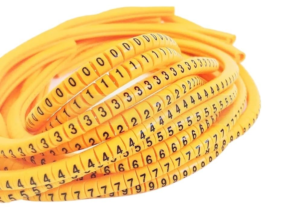 Enmrfvkz Ec-3-3000Pcs-Yellow Pvc Wire Marker Labels