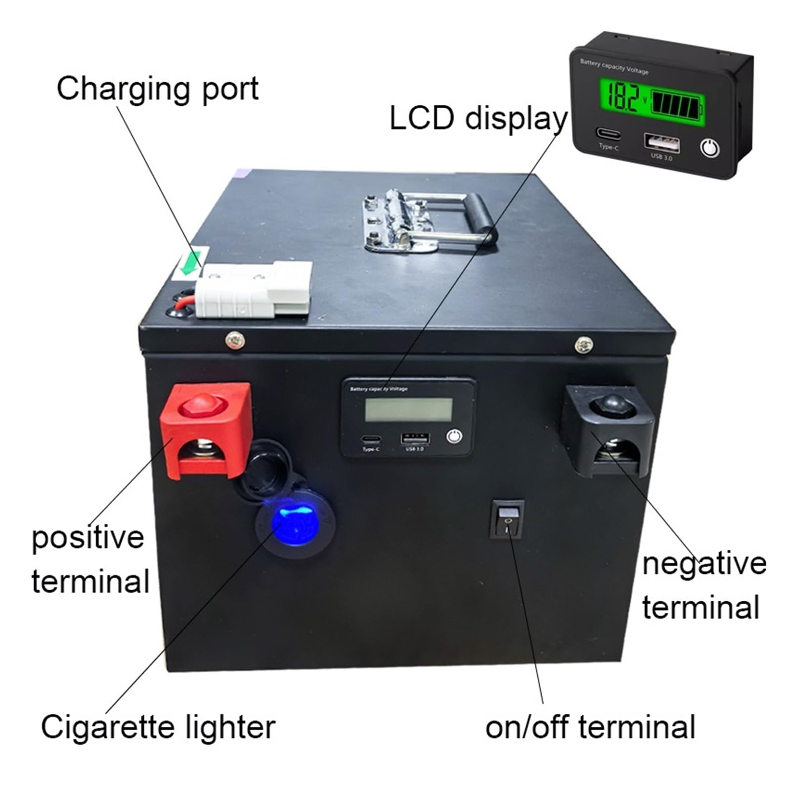 Batteria A Ciclo Profondo Batteria LIFEPO4 12V 200AH 80AH 100AH ​​180AH 300AH