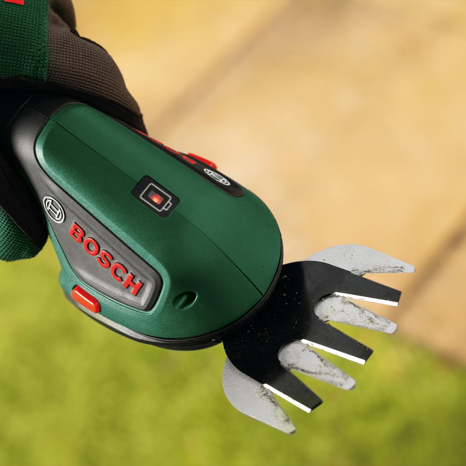 Bosch Tijera cortacésped a batería ISIO 4V | cuchilla 80 mm, batería de 4 V, sin cable ni cargador