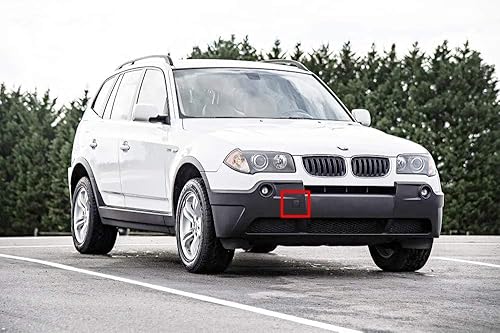 Miniatura 5 de iJDMTOY Tapa de gancho de remolque de parachoques delantero compatible con BMW Pre-LCI E60 E61 5 Series 525i 528i 530i 535i 545i, 2003-2010 BMW E83