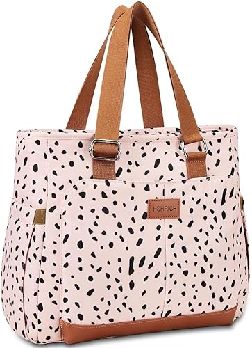 Miniatura 7 de Bolsas de almuerzo grandes para mujer para el trabajolonchera aislada para adultos, bolsa de almuerzo a prueba de fugas con bolsillo de