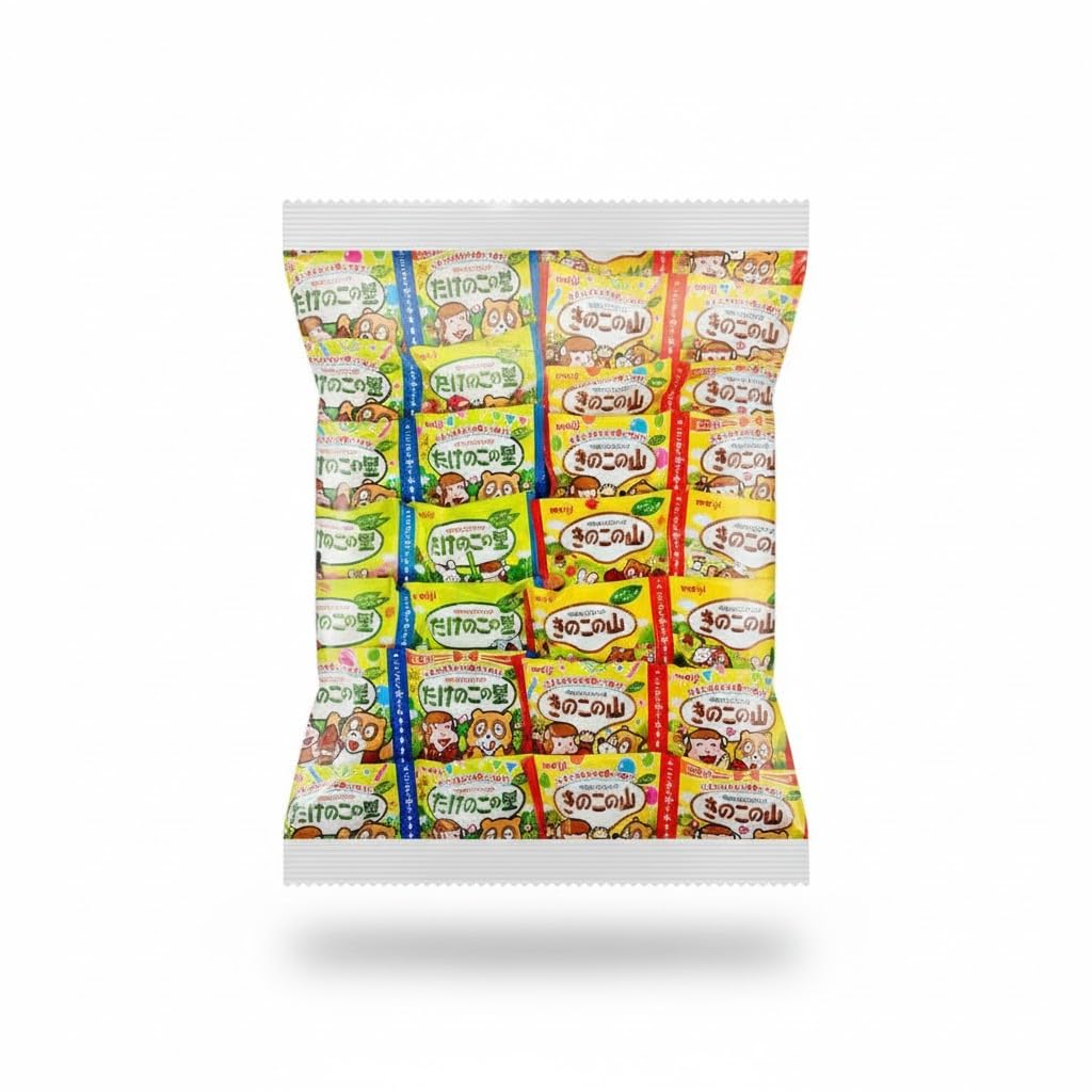 Amazon.co.jp: ☆明治 きのこの山 たけのこの里 大容量 2種 16袋