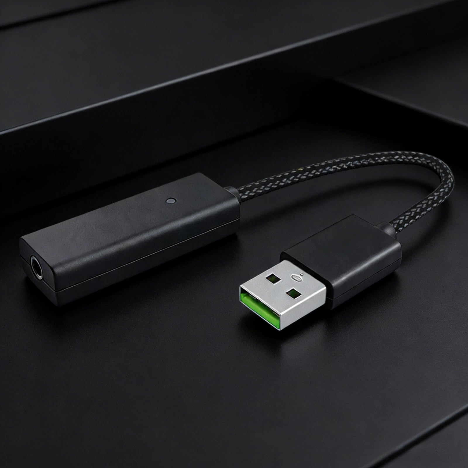Premium Sound Card 7.1 Virtual Surround Converter migliora uditivo per PC e cuffie da gioco Processore di gioco