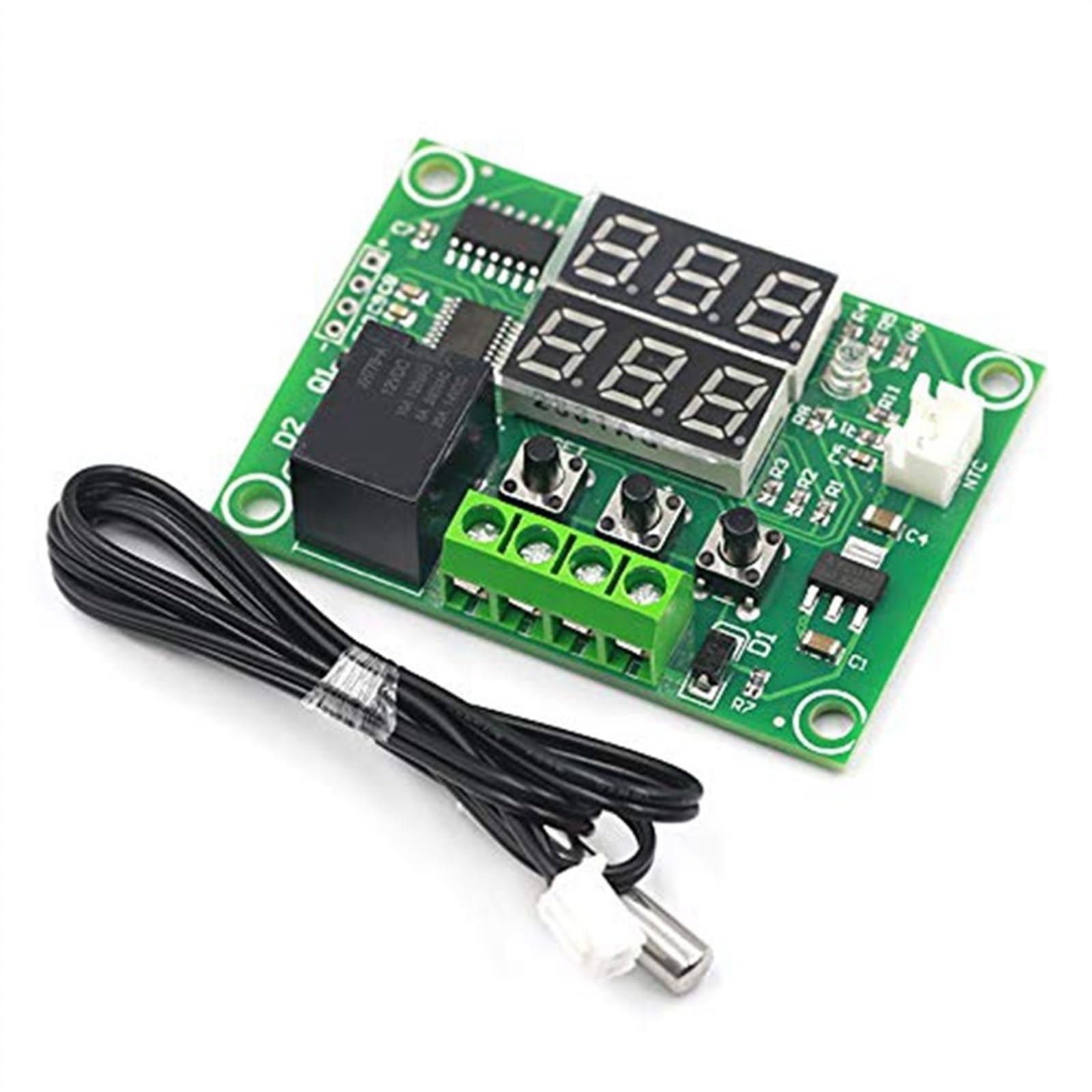 2 Pezzi XH-W1219 Doppio Display Digitale a LED termostato regolatore di Temperatura Interruttore di Controllo relè modulo sensore
