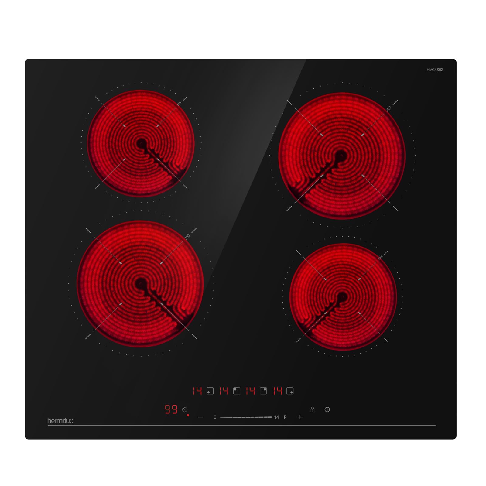 Hermitlux HVC4S02 Ceramic Hob