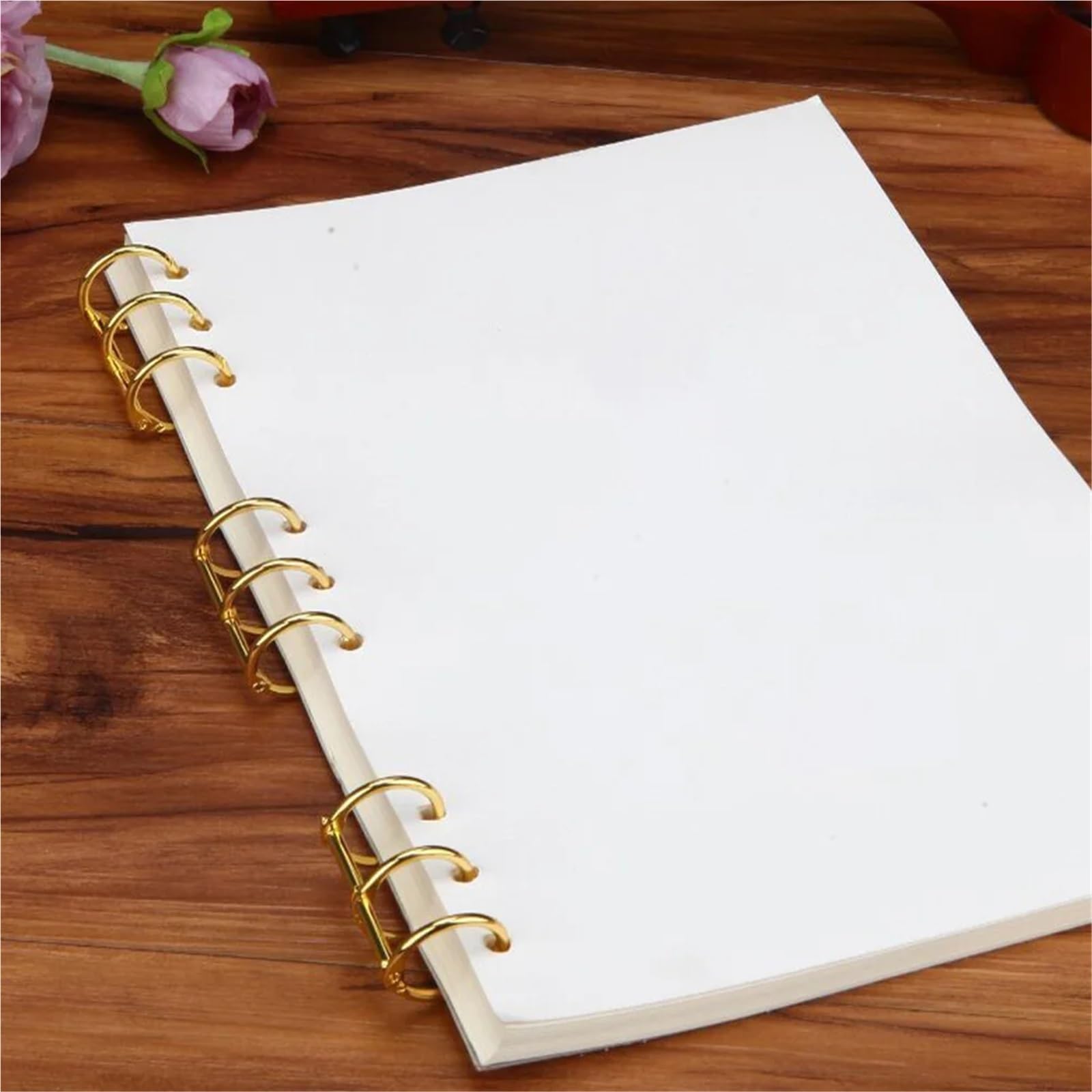 60Pcs Metallo Raccoglitore Anelli Foglia Allentata Notebook Forniture Ufficio Nastro 3 Fori Libro FAI DA TE