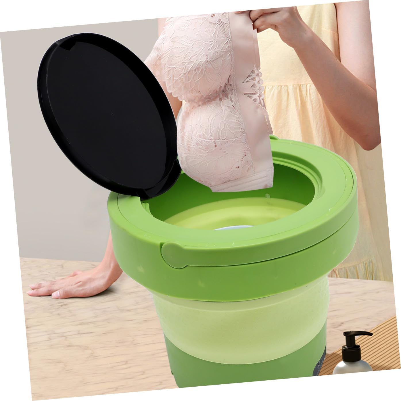 ARTIBETTER Small Washer Machine Portable Washing Machine for Camping Rv Dorm Spin Dry Compact Laundry