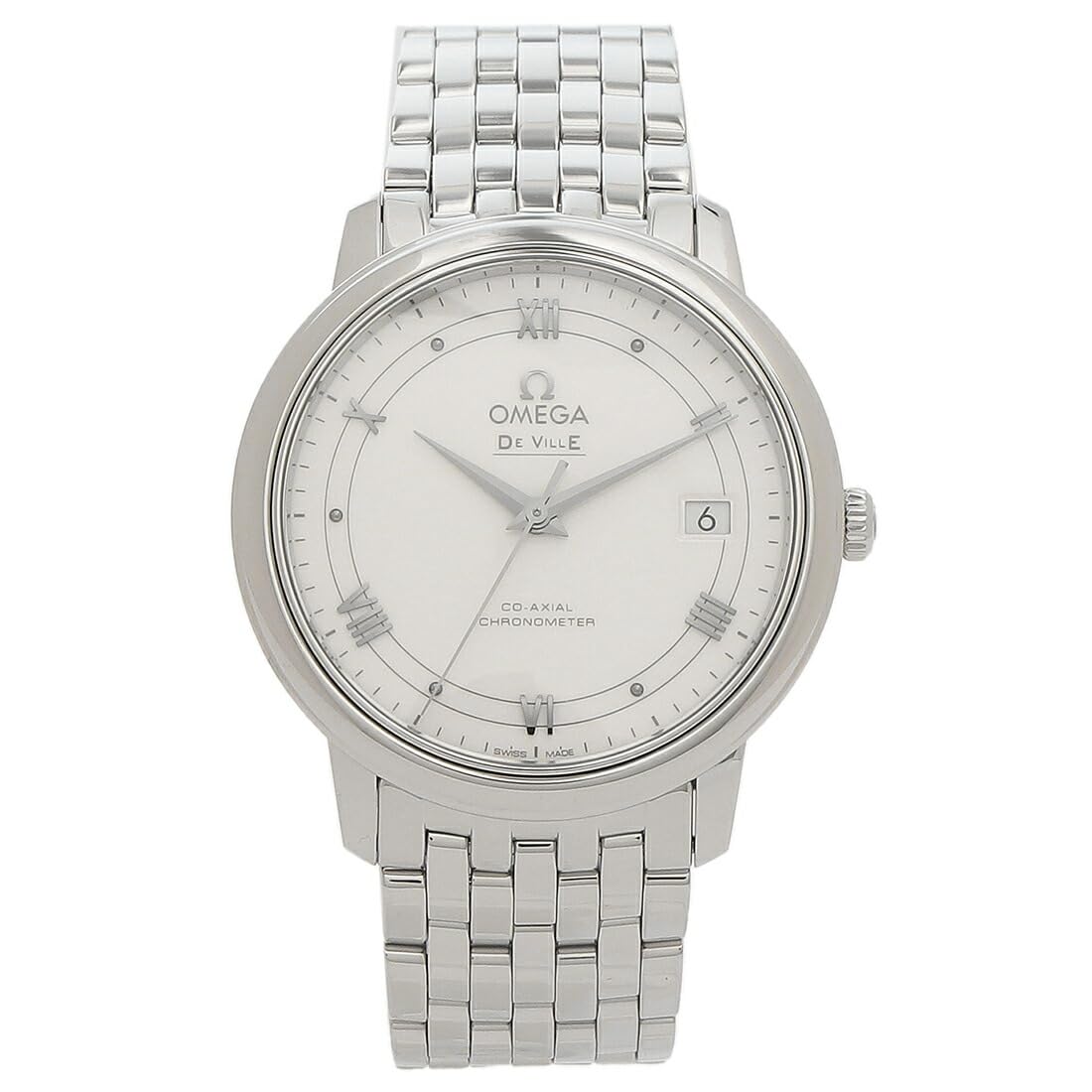 Amazon | [オメガ]時計 デ・ヴィル コーアクシャル自動巻 ホワイト  