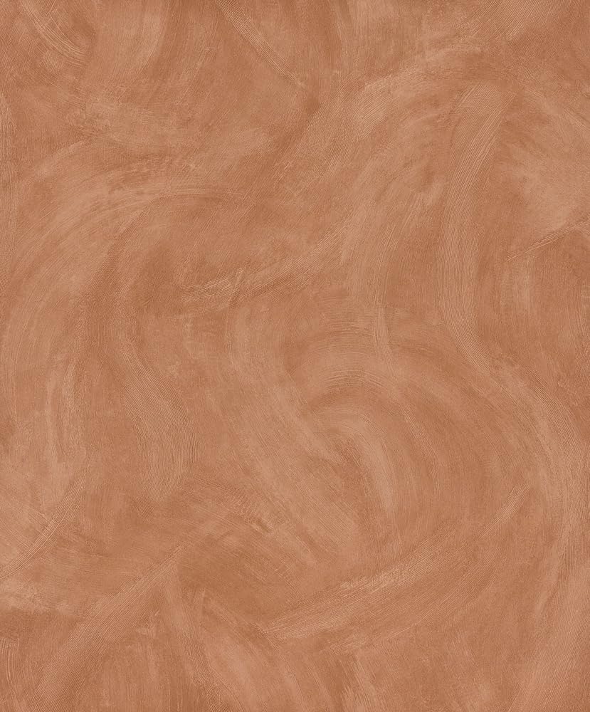 Grandeco Terracotta Clay Serra Rustic Limewash Chalk Paint Distressed Plaster Effect Textured Wallpaper,