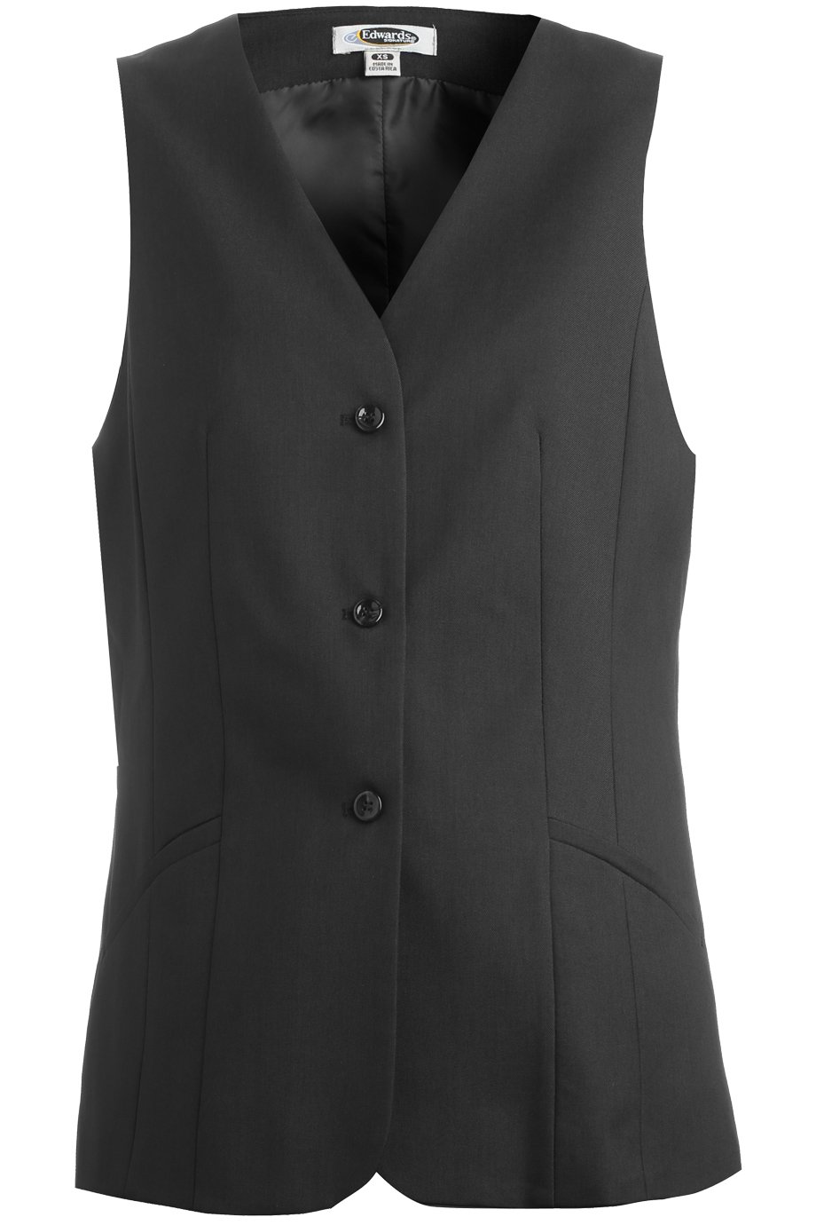 Edwards Garment - Womens Washable Tunic Vest - 7575 - BLACK - M R