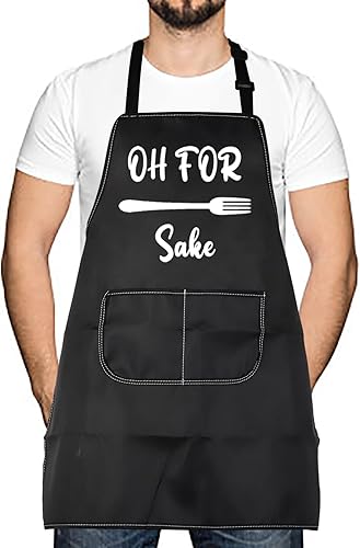 LEVLO Divertido regalo para los amantes de la hornear y la cocina, delantal de cocina y comedor