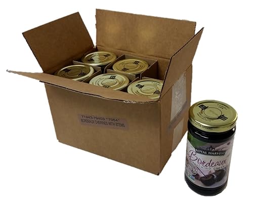 Miniatura 8 de Royal Harvest Cerezas de maraschino burdeos con tallos, 72 onzas