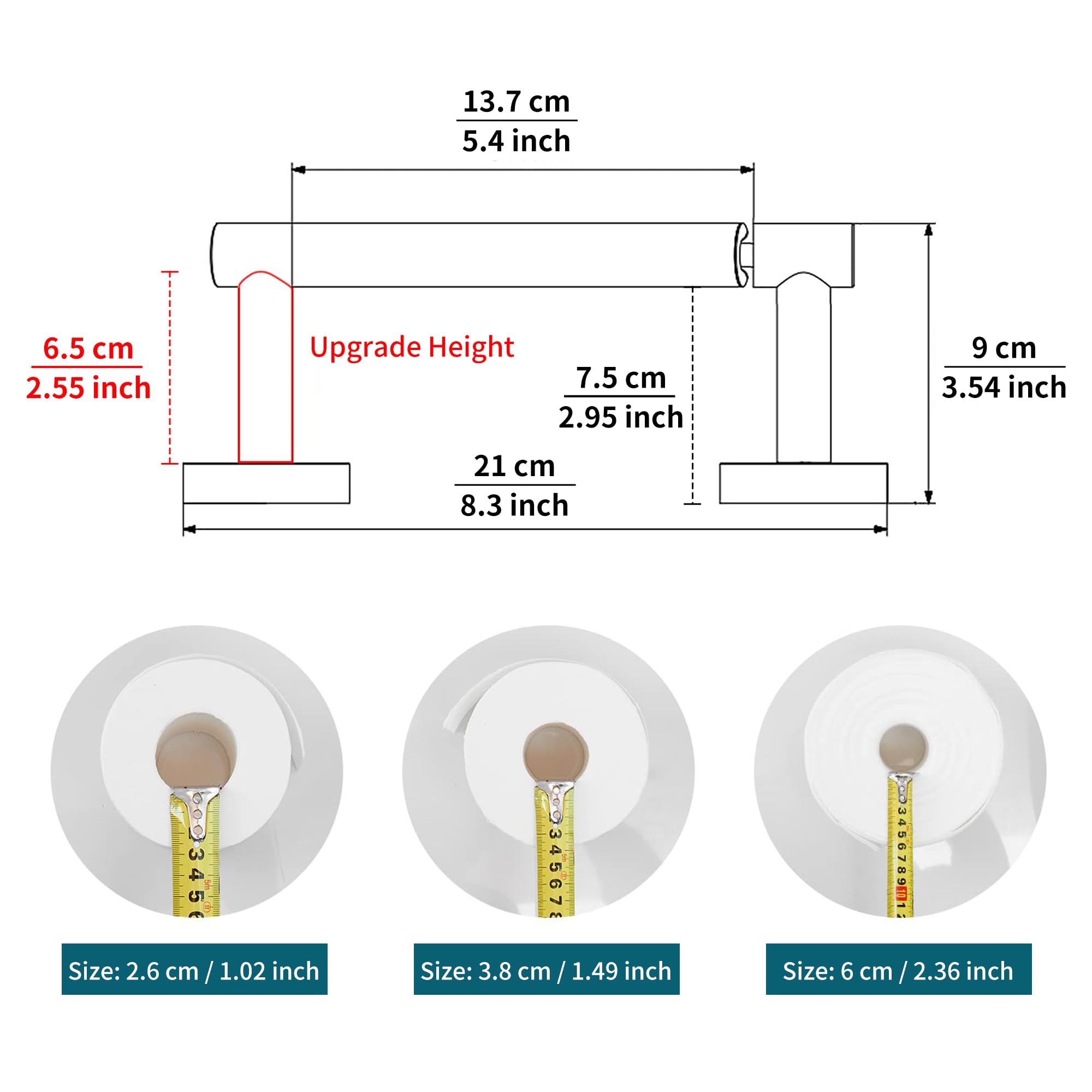 Matte Black Toilet Paper Holder,Black Toilet Paper Holder Wall Mount for SUS 304 Stainless Steel - Image 4
