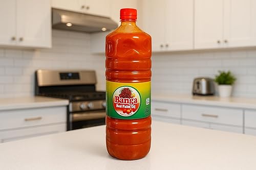 Miniatura 4 de Aceite de palma roja de Banga Nigeriana, sin colesterol, certificado Halal, 2 litros