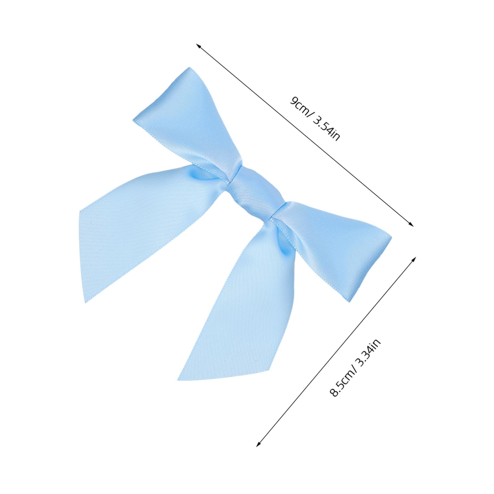 100 Piezas Lazos de Cinta Preatados con Alambre para Embalaje Bows Decorativos de Cierre Rápido para Bolsas de Regalo Fiestas Bodas y Manualidades DIY
