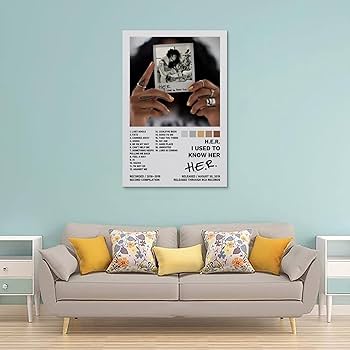 【額縁付き】I USED TO KNOW HER H.E.R. A2ポスター Amazon.com: H.E.R. Poster I Used to Know Her Album Cover
