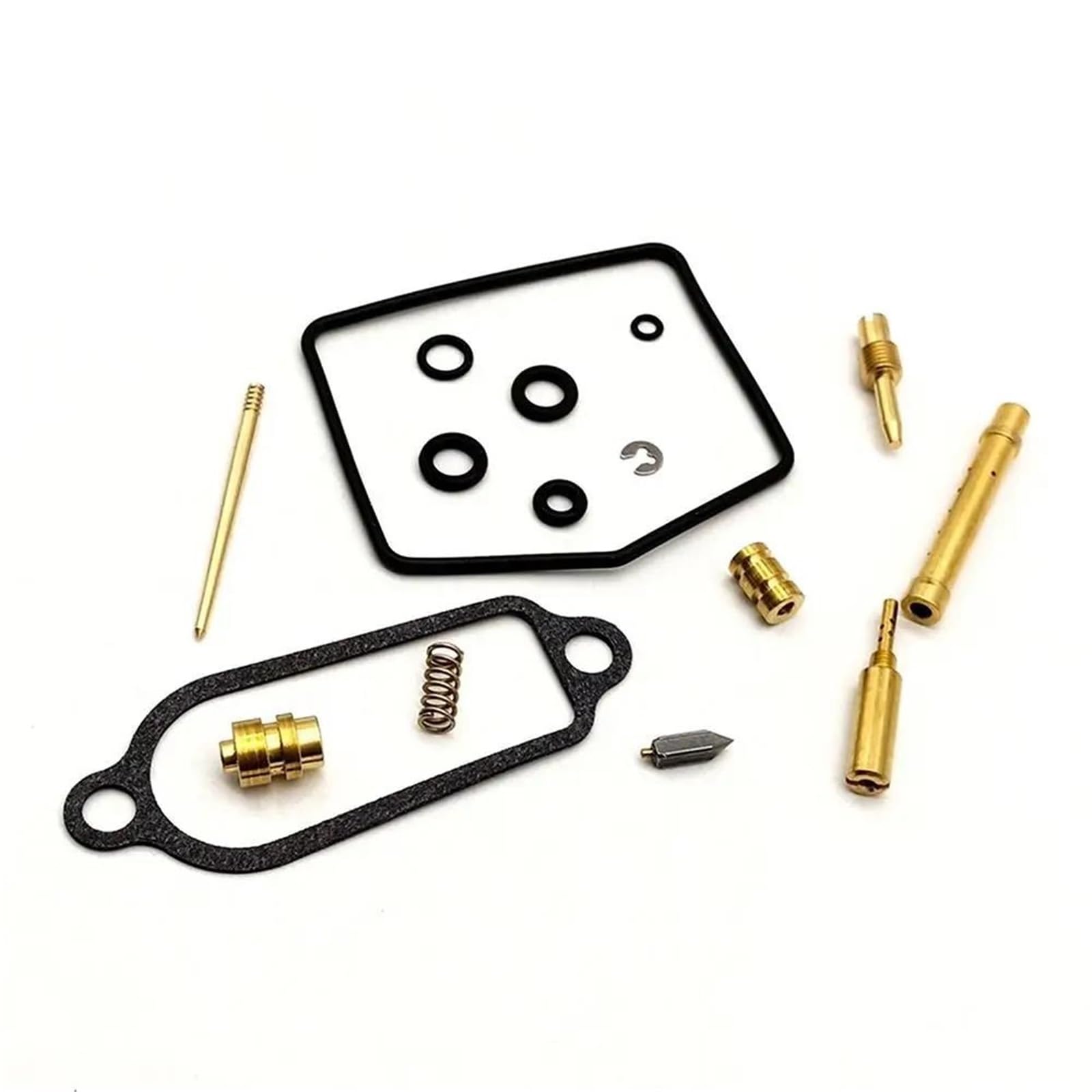 Ajuste De Carburador Kit De Reparación Carburador Motocicleta para para CB350F Four Deluxe 1972-1974 Reconstrucción Aguja Flotante, Junta Fiador Kit Reemplazo(Conjunto 3)