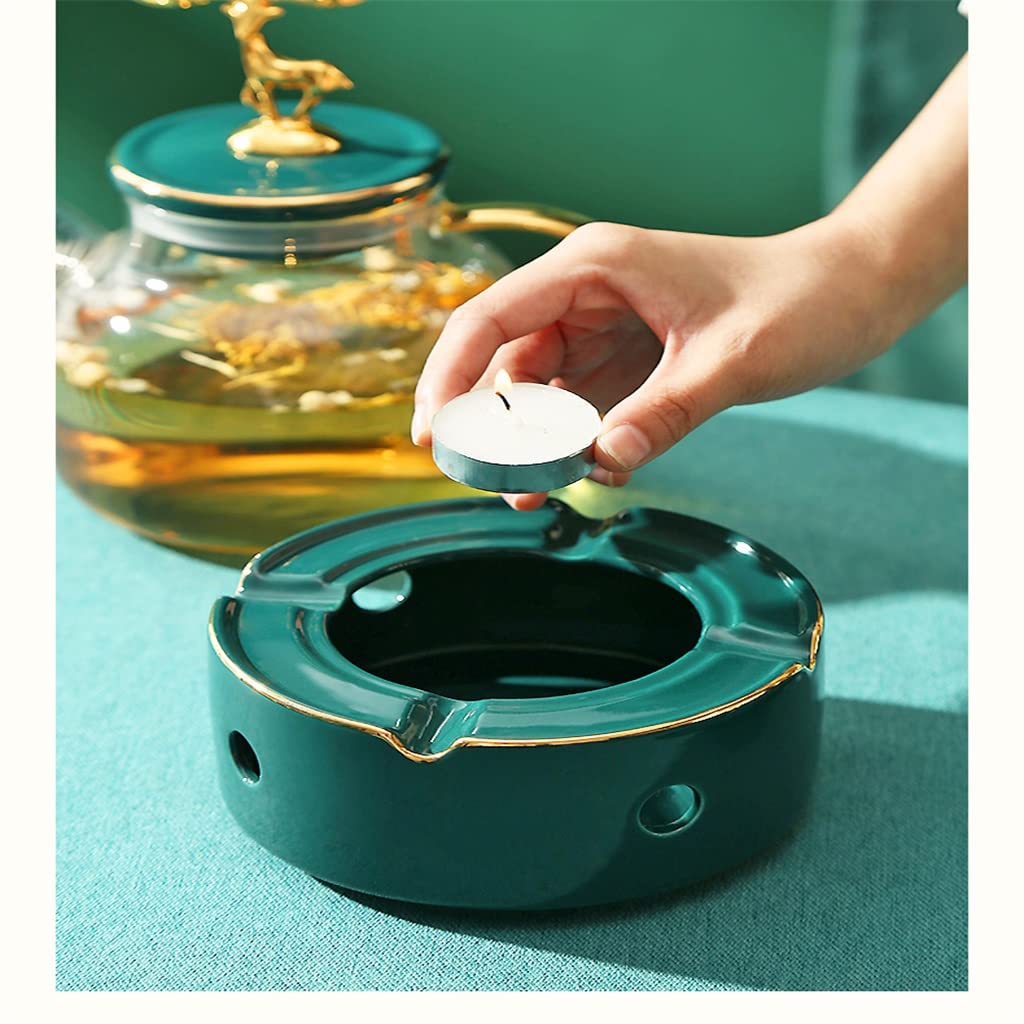 Théière et théière en verre en céramique avec tasses et soucoupe, style européen pour le thé de l'après-midi, idéal pour les amateurs de café et de thé, pour décoration d'intérieur