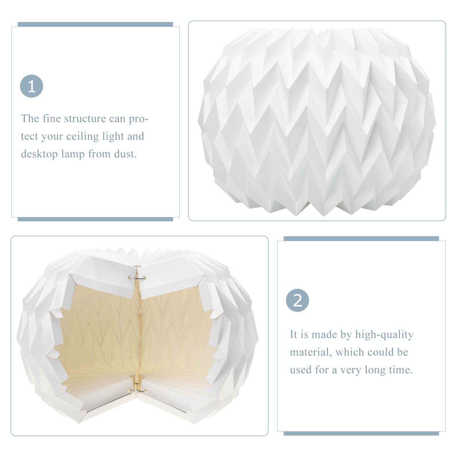 Lampada Sospensione Paralume in Origami Pieghevole Paralume Sospeso Moderno per Bar Sala da Pranzo e Soggiorno Design Nordico Creativo e Resistente