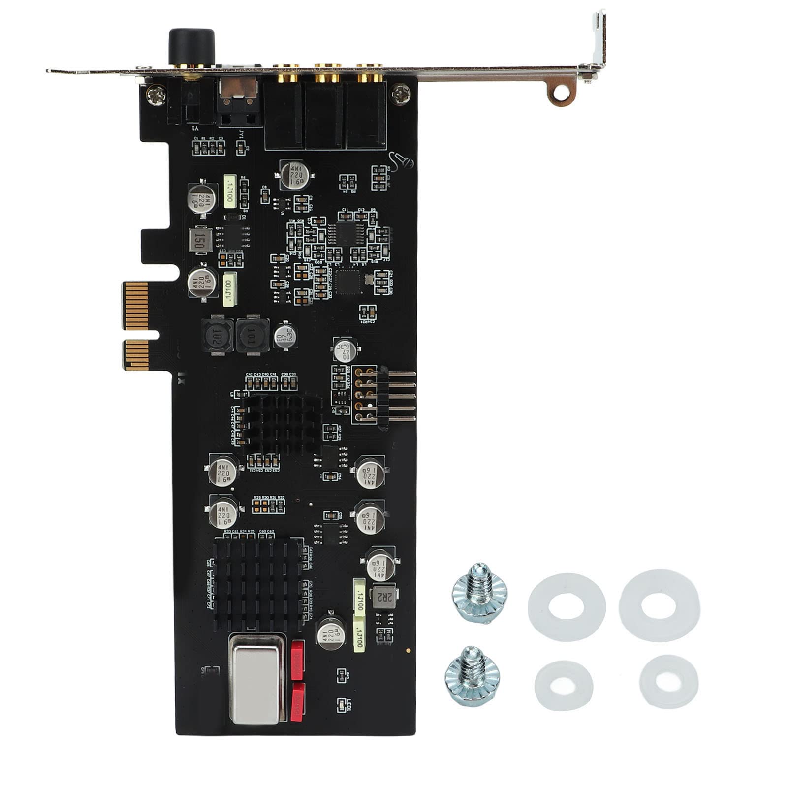 aqxreight Scheda Audio Scheda Audio con Decodificatore Coassiale Ottico a 24 Bit 96 Khz per Giochi di Trasmissione Dal Vivo, Esperienza di Buona qualità Prestazioni di Supporto del Formato
