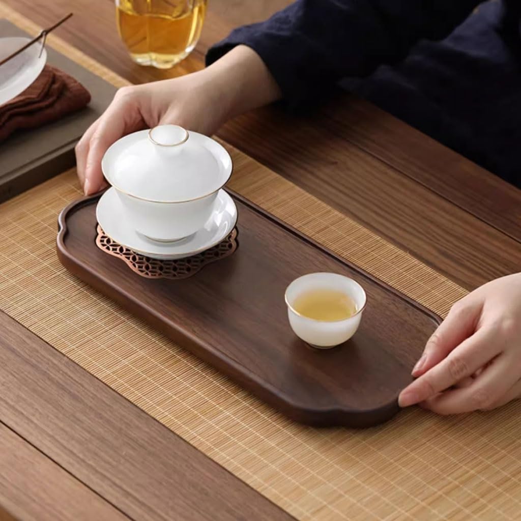 Bandeja De Té Bandeja De Té Pequeña De Madera Maciza De Estilo Chino, Mesa De Elaboración De Cerveza En Seco, Bandeja De Té Ligera De Lujo For El Hogar Bandeja Decorativa