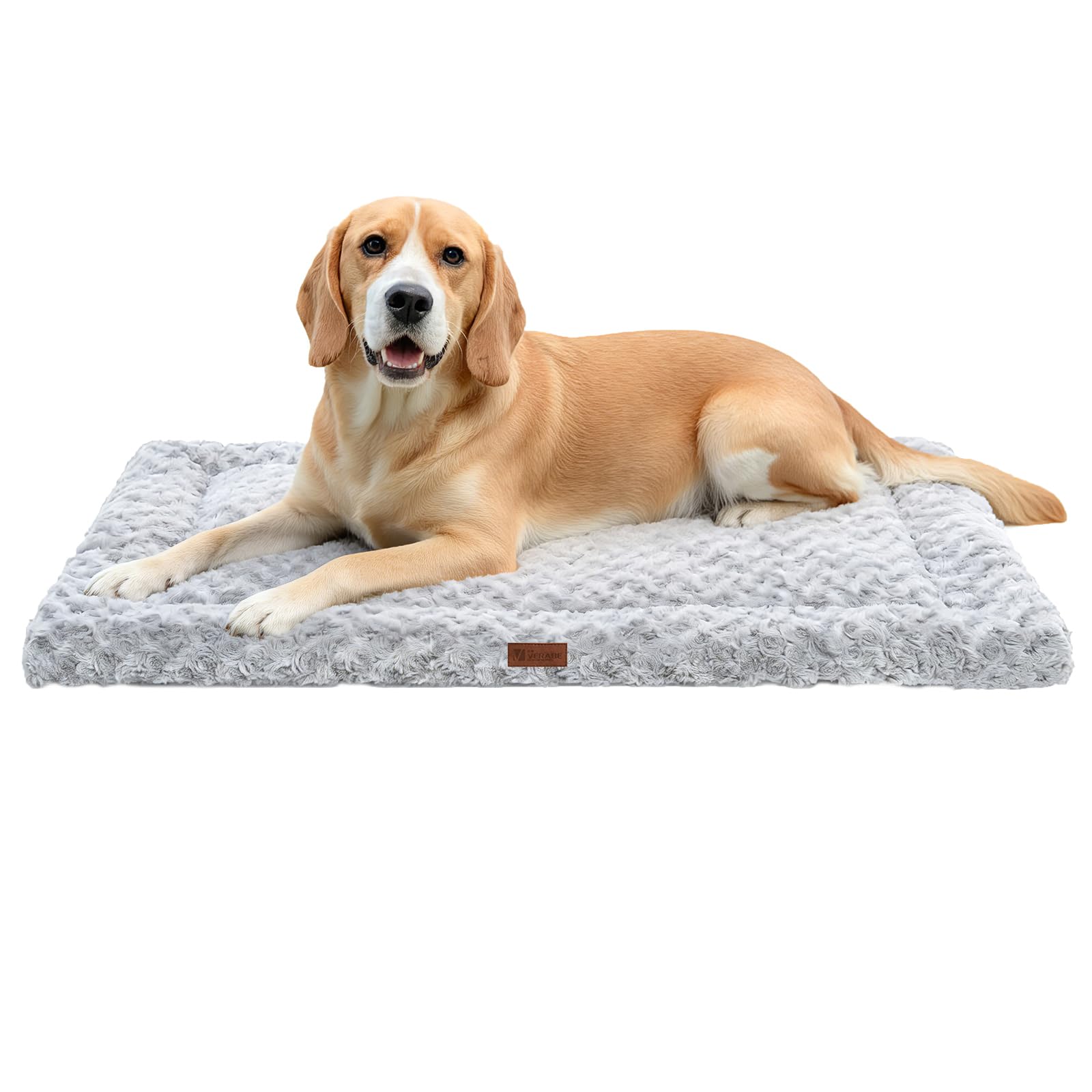 Reversible Dog Bed Mat 47"x29" for Large Dogs - Supportive Double-Sided Crate Pad, All-Season Cooling & Warmth, Ultra Soft Machine Washable Pet Bed,