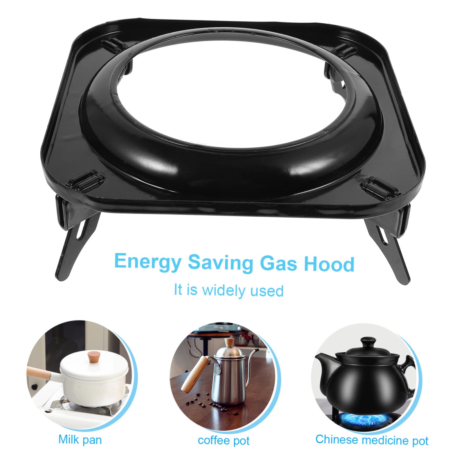 Rejilla Antideslizante Para Estufas De Cocina De Gas 19,2 x 19,2 Cm, Soporte Resistente y Duradero Para Hornillo y Horno