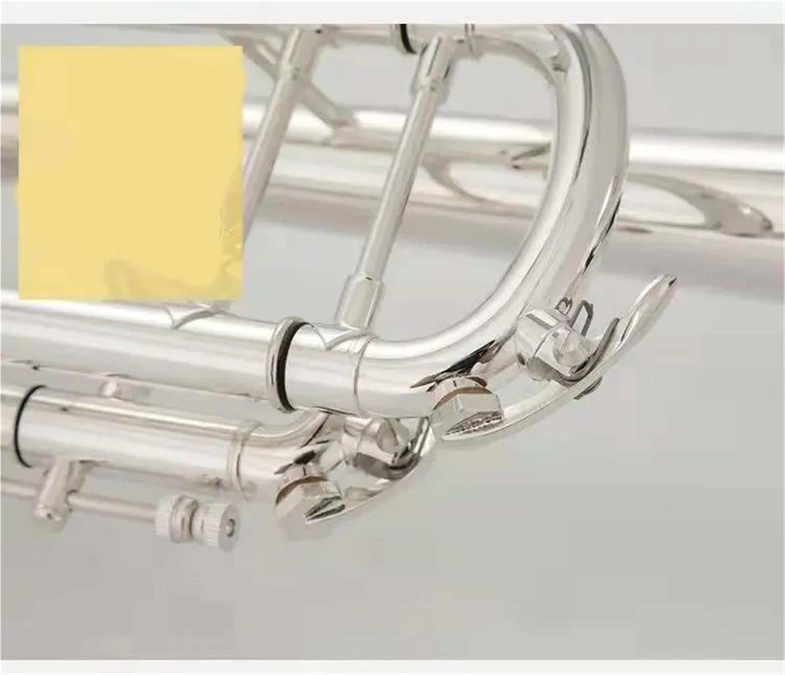 Zestaw instrumentów dętych blaszanych trąbka Bb Mosiądz Srebrzony Profesjonalny Instrument Trąbkowy Ze Skórzanym Etui