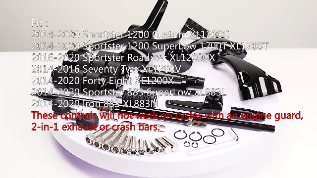 Amazon.com: AMOPACORP Complete Kit Black Forward Controls Foot