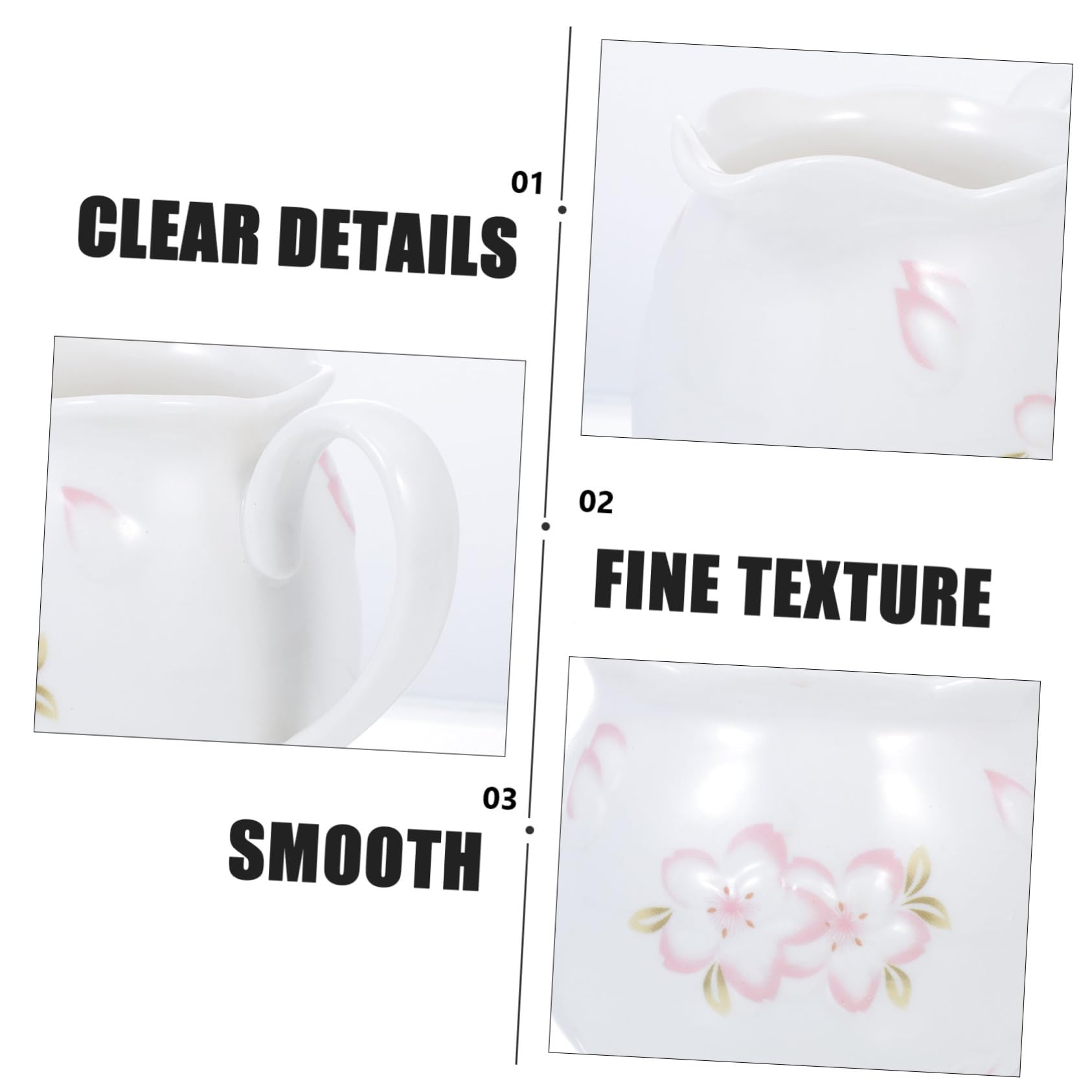 BESTYASH Pot à Lait et Sucrier avec Couvercle en Céramique Set 2 Pièces Poignée Facile à Saisir Design Créatif Blanc Élégant pour Pause Thé Détente