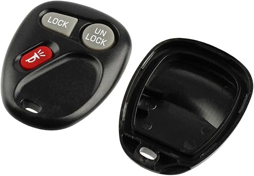 Compatible con 15042968 15732803 - Carcasa para llavero sin llave, control remoto Cadillac Escalade/Chevy Avalanche S10 Silverado Suburban Tahoe/GMC