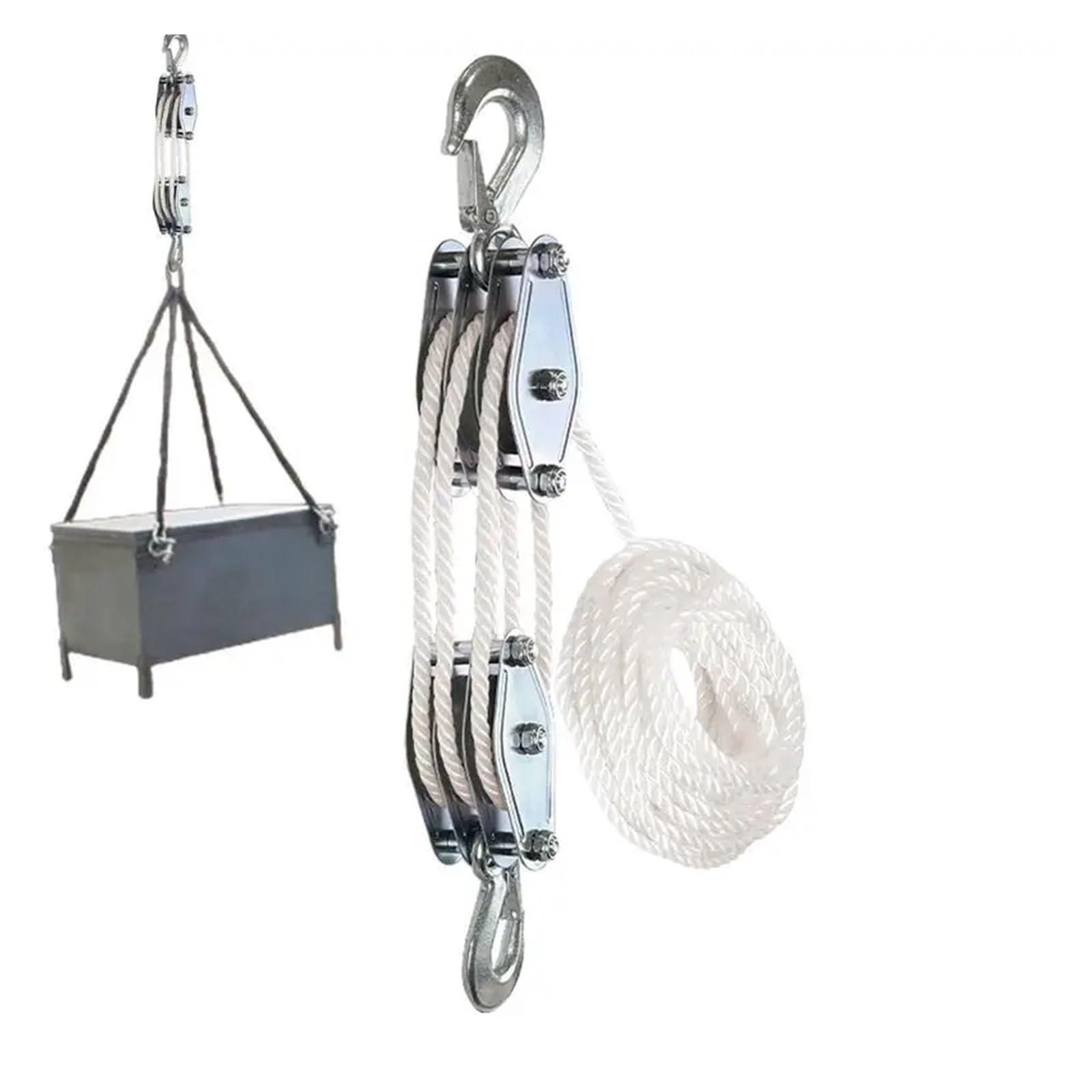 System pasowy Wciągnik linowy 997.9 kg Heavy Duty 6:1 Moc podnoszenia dla wydajnego podnoszenia i ciągnięcia ładunków