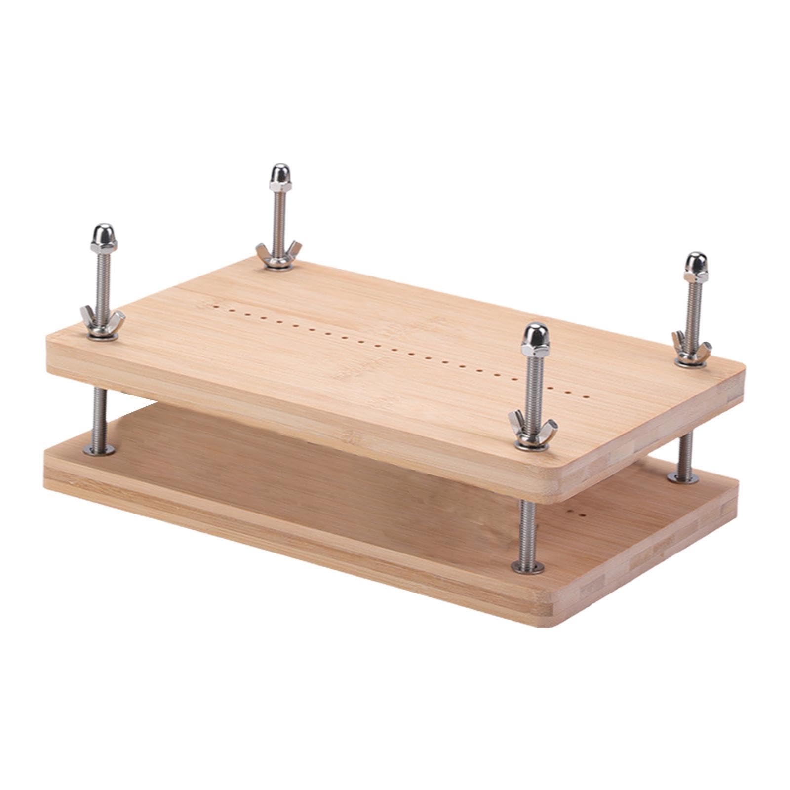 Fancyes Wood Book Press, Handmade Paper Press,DIY Crafts,Bookbinding Machine Tool,Book Binding Board for Bookbinding,Office,Beginners, Bamboo Wood