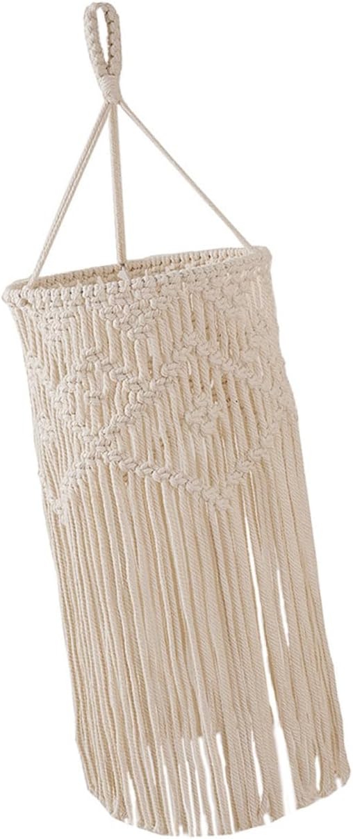 Uonlytech 1pc Handmade Woven Lampshade Bohemian Decorative Hanging Light Cover for Living Room and Bedroom Rope Material Unique Design to Your Space