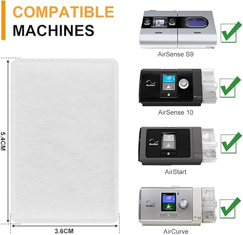 Miniatura 7 de Paquete de 20 filtros CPAP ResMed de filtro de aire desechable de alta calidad filtro de repuesto universal para máquinas estándar ResMed Airsense10