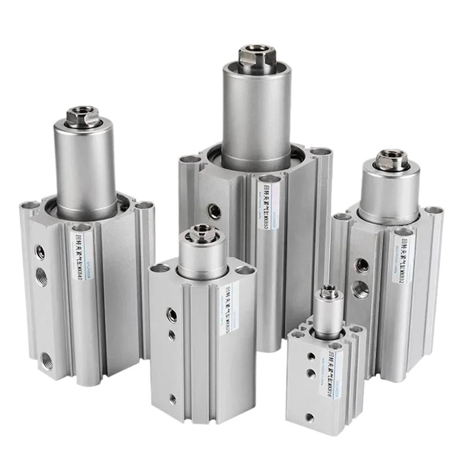 Cilindro neumático rotativo MKB12, automatización eficiente con sujeción giratoria de 90 grados