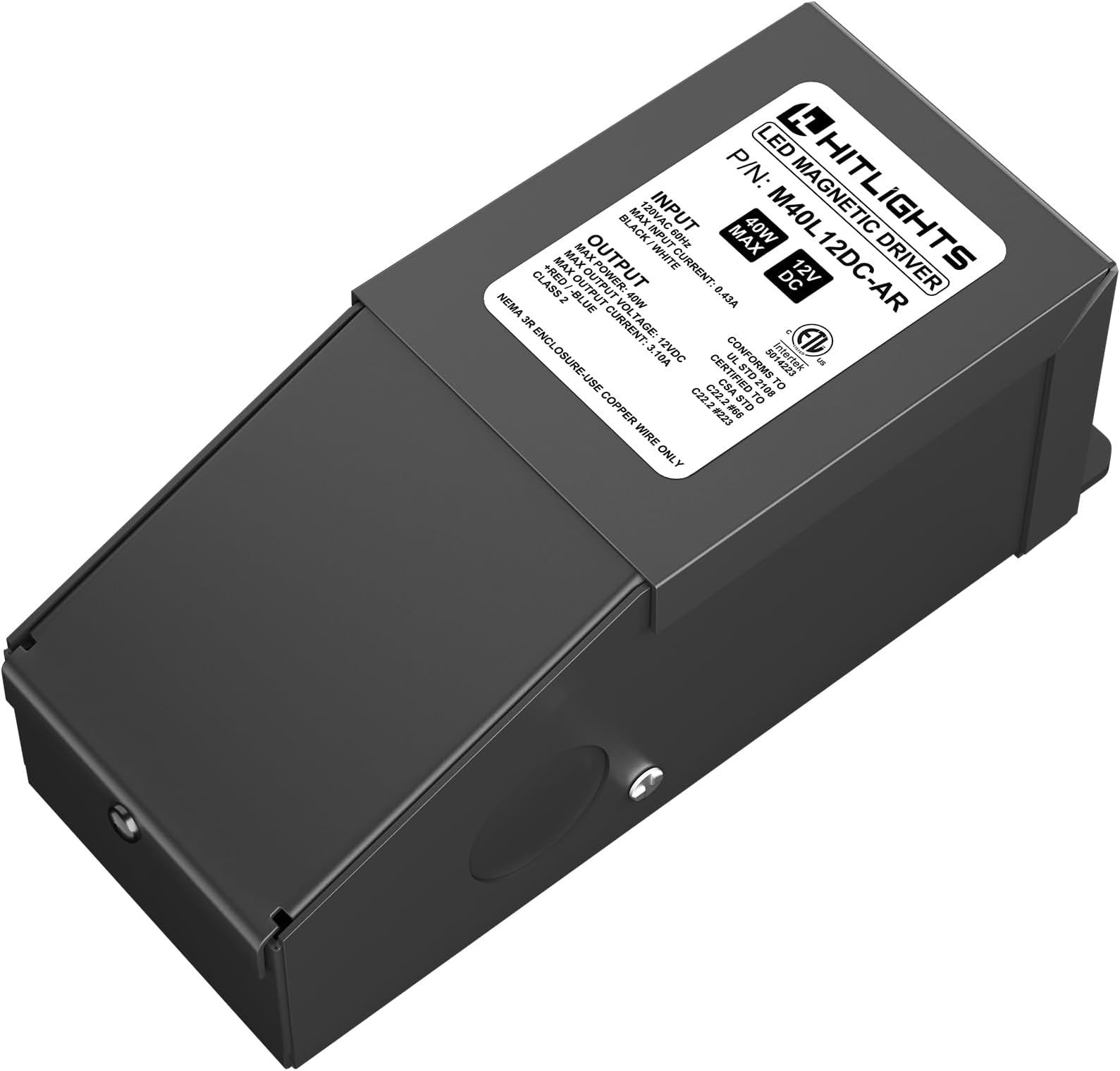 12V Magnitude Dimmable LED Driver Transformer Hardwired Under